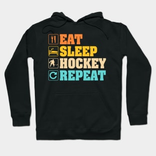 Eat Sleep Hockey Repeat Hoodie